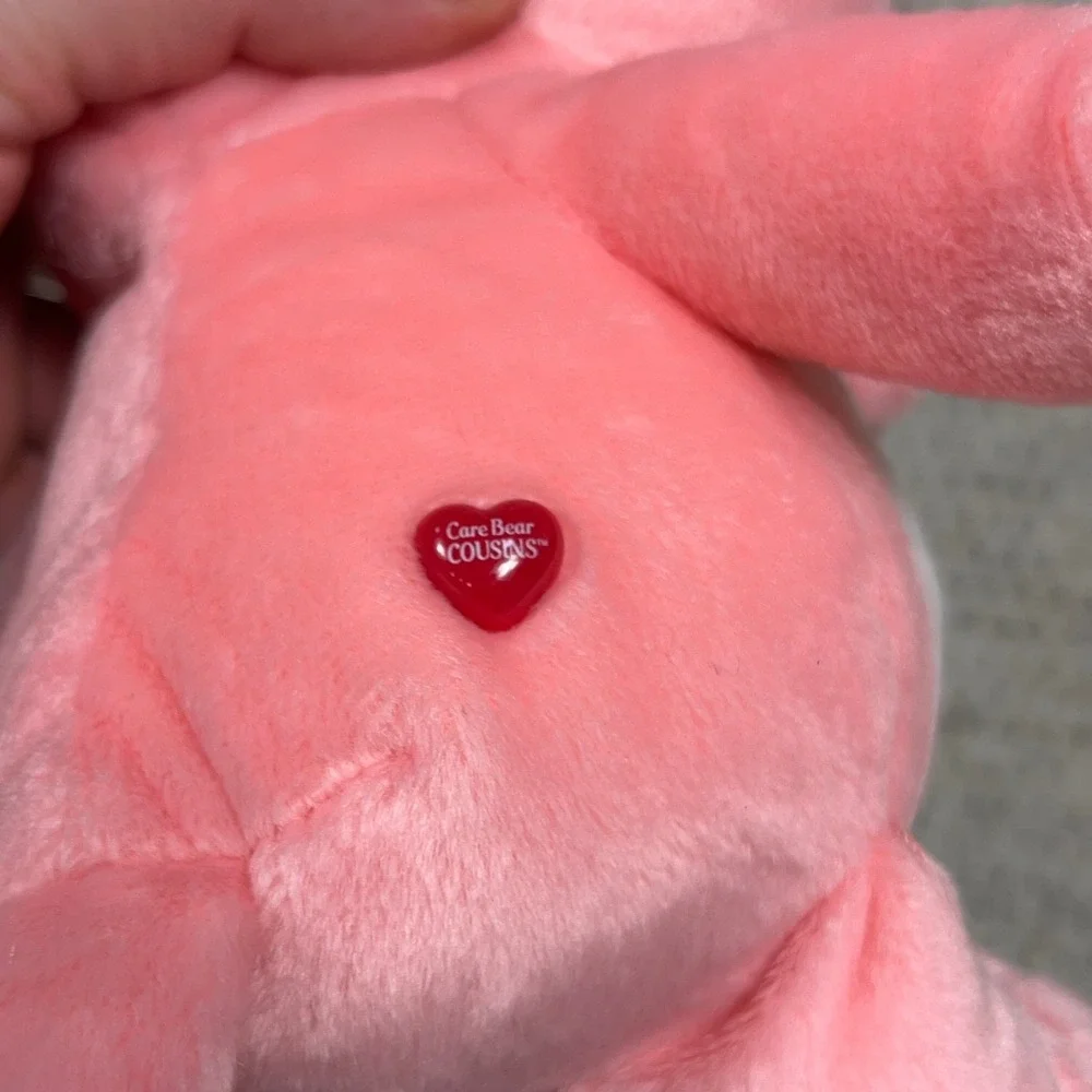 Vintage‎ 1984 Kenner Care Bear Cousins Lotsa Heart Elephant Pink Plush 80s